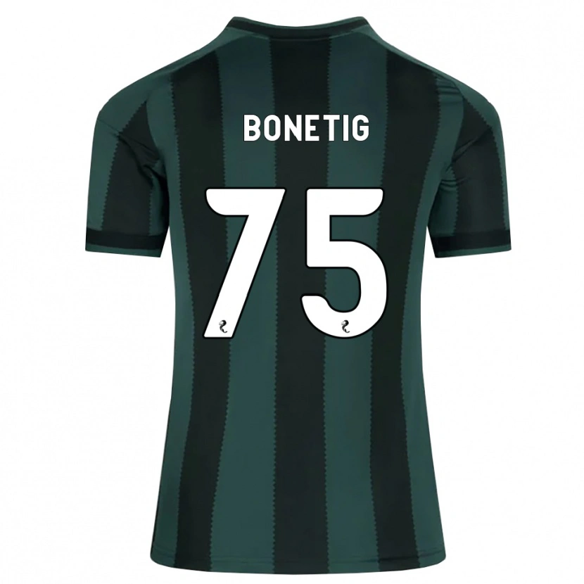 Danxen Børn Liam Bonetig #75 Mørk Skifergrå Sort Udebane Spillertrøjer 2026/27 Trøje T-Shirt