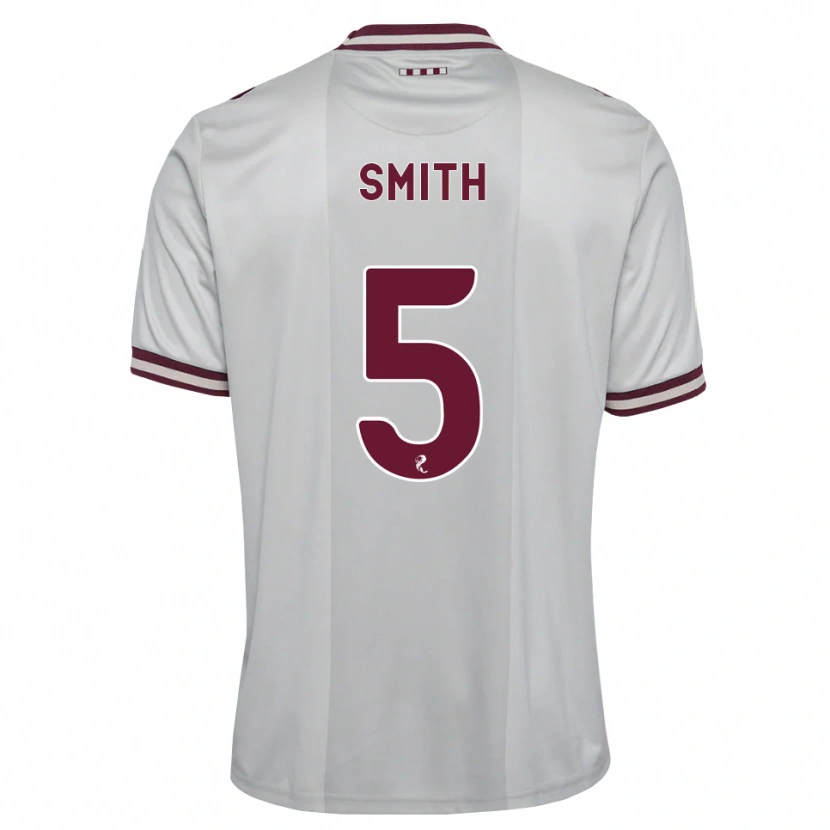 Danxen Børn Lucas Smith #5 Hvid Bordeaux Udebane Spillertrøjer 2026/27 Trøje T-Shirt