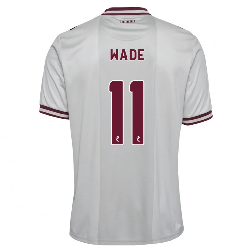 Danxen Børn Lauren Wade #11 Hvid Bordeaux Udebane Spillertrøjer 2026/27 Trøje T-Shirt