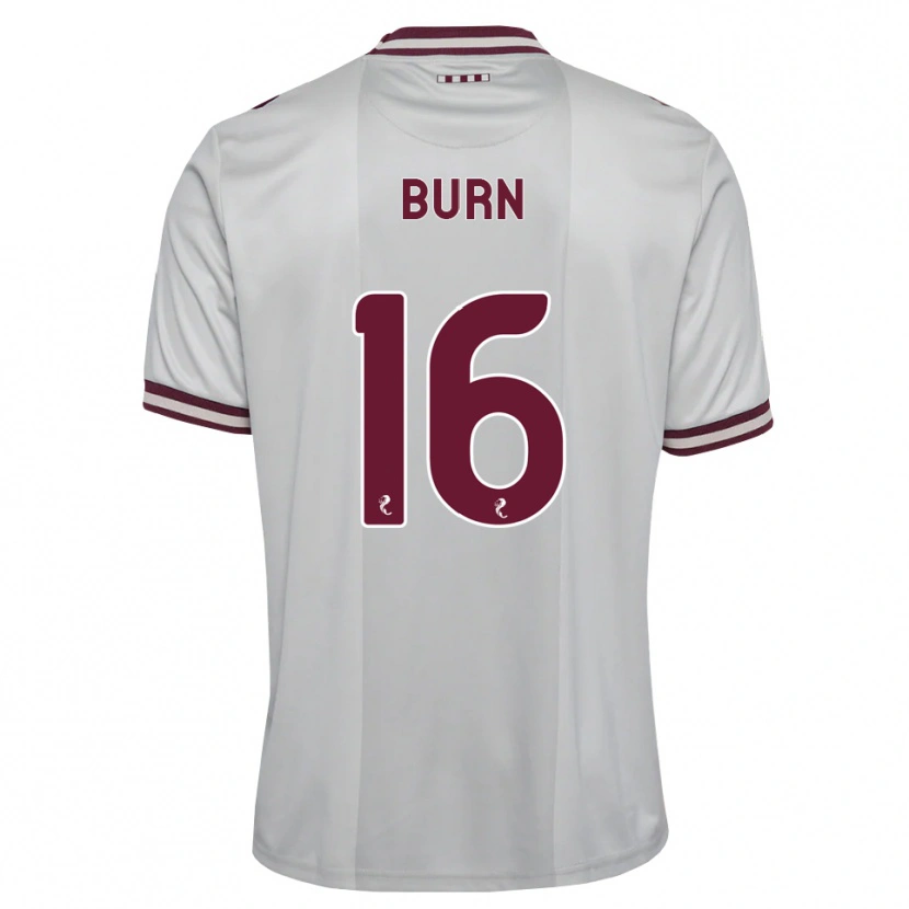 Danxen Børn Gregor Burn #16 Hvid Bordeaux Udebane Spillertrøjer 2026/27 Trøje T-Shirt