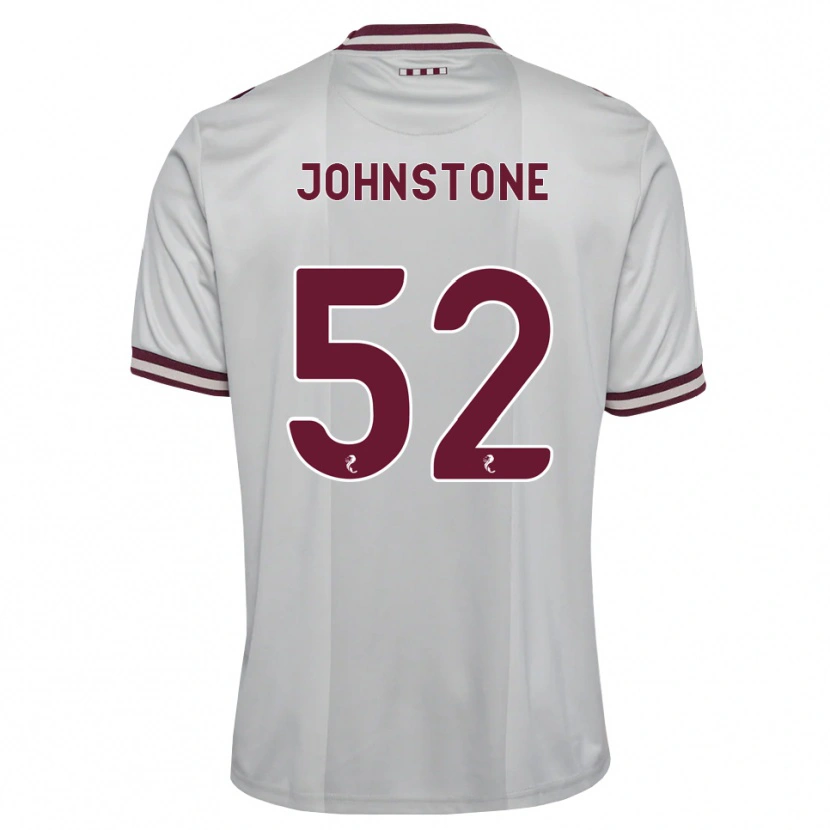 Danxen Børn Rachael Johnstone #52 Hvid Bordeaux Udebane Spillertrøjer 2026/27 Trøje T-Shirt
