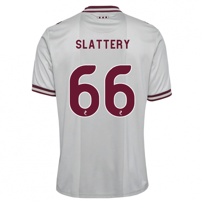 Danxen Børn Jenna Slattery #66 Hvid Bordeaux Udebane Spillertrøjer 2026/27 Trøje T-Shirt