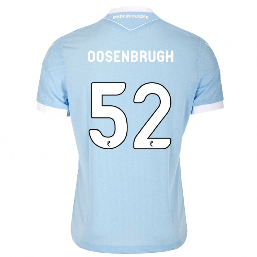 Danxen Børn Charley Oosenbrugh #52 Lys Himmelblå Hvid Udebane Spillertrøjer 2026/27 Trøje T-Shirt