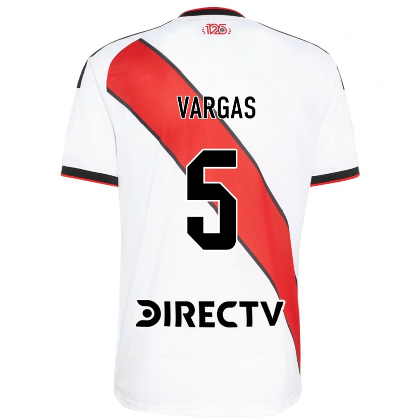 Danxen Mænd Agustina Vargas #5 Rød Hvid Sort Hjemmebane Spillertrøjer 2026/27 Trøje T-Shirt