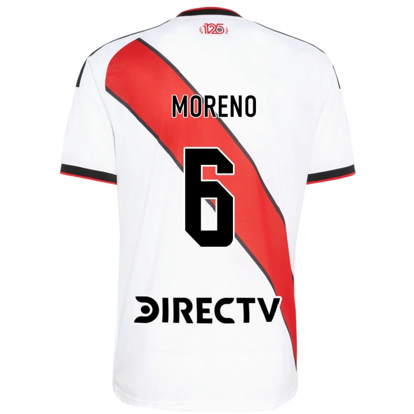 Danxen Mænd Aníbal Moreno #6 Rød Hvid Sort Hjemmebane Spillertrøjer 2026/27 Trøje T-Shirt