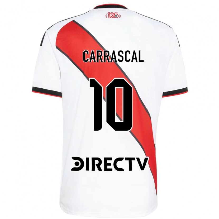 Danxen Mænd Jorge Carrascal #10 Rød Hvid Sort Hjemmebane Spillertrøjer 2026/27 Trøje T-Shirt