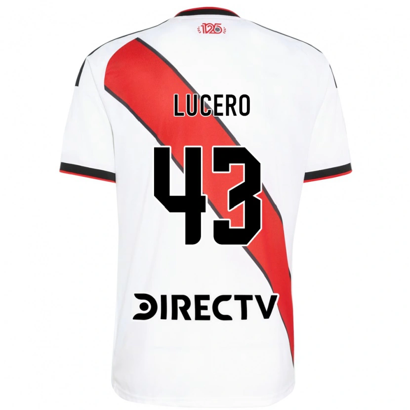 Danxen Mænd Valentín Lucero #43 Rød Hvid Sort Hjemmebane Spillertrøjer 2026/27 Trøje T-Shirt