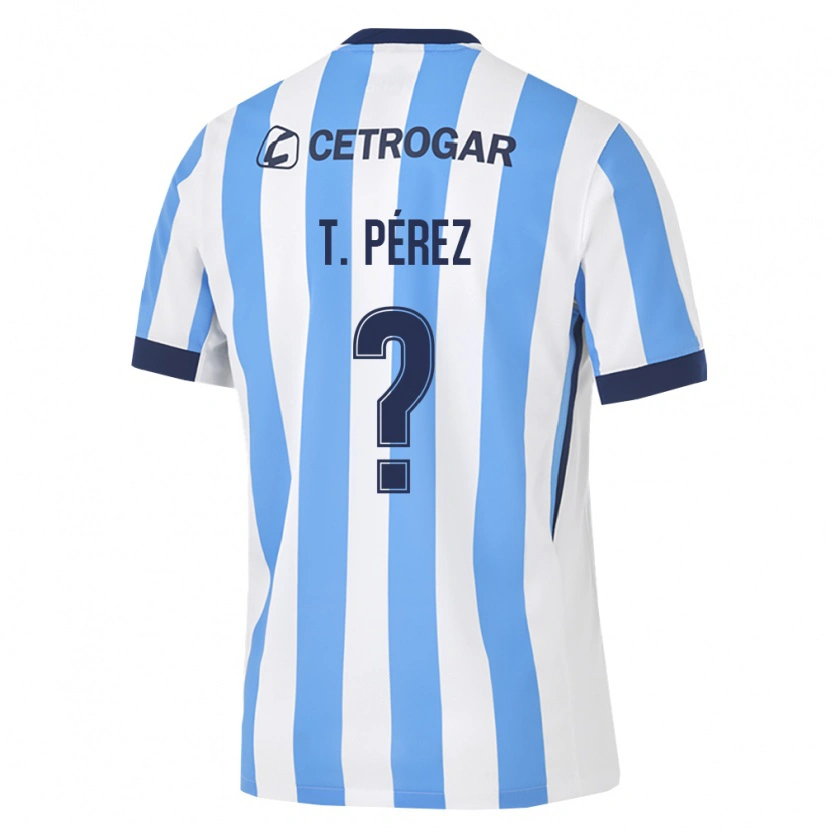 Danxen Mænd Tomás Pérez #0 Lyseblå Hvid Sort Hjemmebane Spillertrøjer 2026/27 Trøje T-Shirt