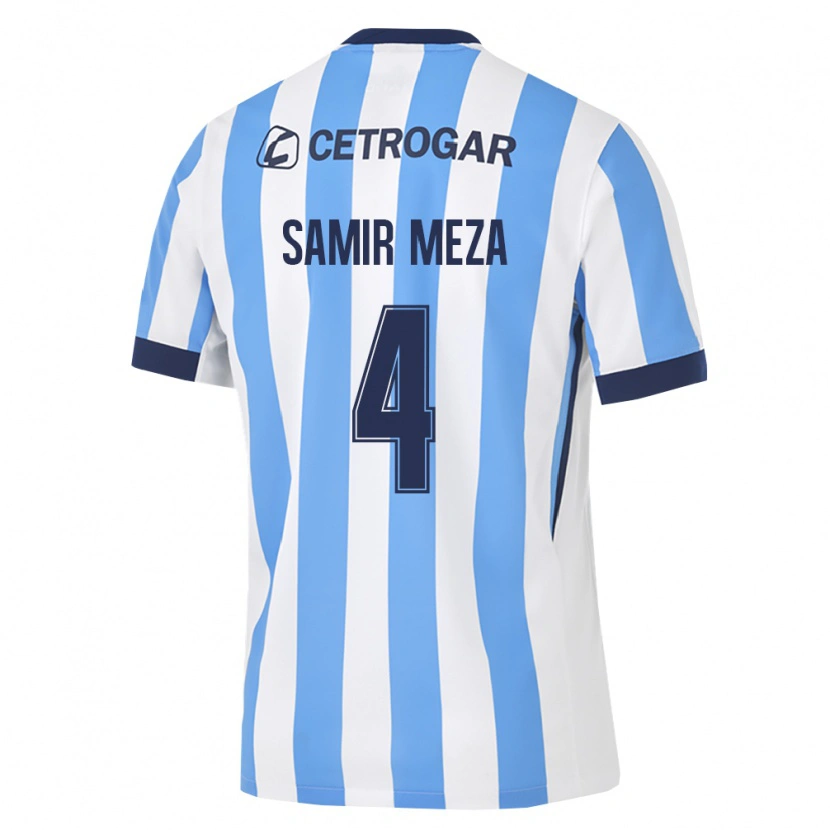 Danxen Mænd Samir Meza #4 Lyseblå Hvid Sort Hjemmebane Spillertrøjer 2026/27 Trøje T-Shirt