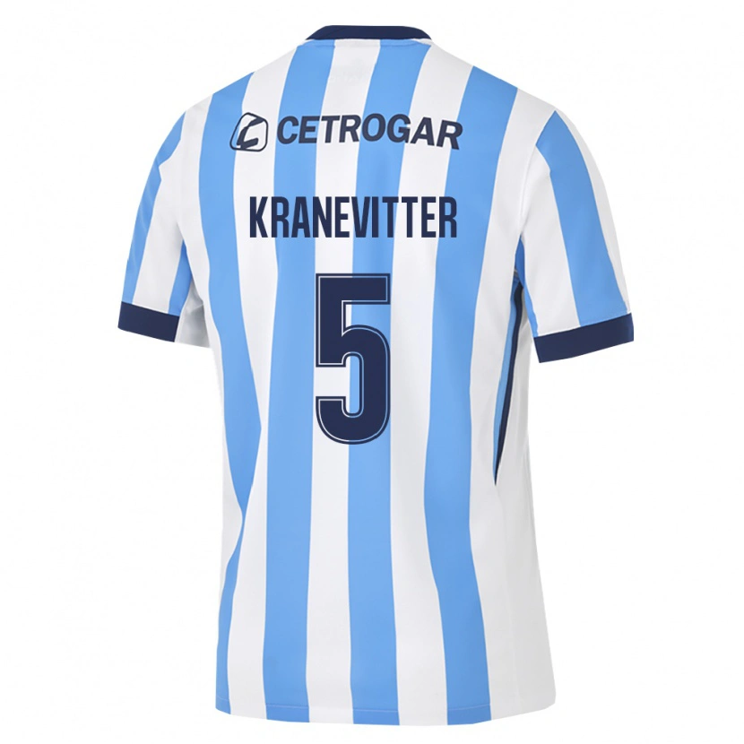 Danxen Mænd Matías Kranevitter #5 Lyseblå Hvid Sort Hjemmebane Spillertrøjer 2026/27 Trøje T-Shirt
