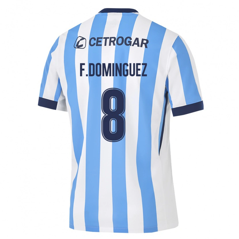 Danxen Mænd Fabricio Dominguez #8 Lyseblå Hvid Sort Hjemmebane Spillertrøjer 2026/27 Trøje T-Shirt