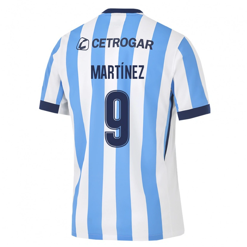 Danxen Mænd Adrián Martínez #9 Lyseblå Hvid Sort Hjemmebane Spillertrøjer 2026/27 Trøje T-Shirt