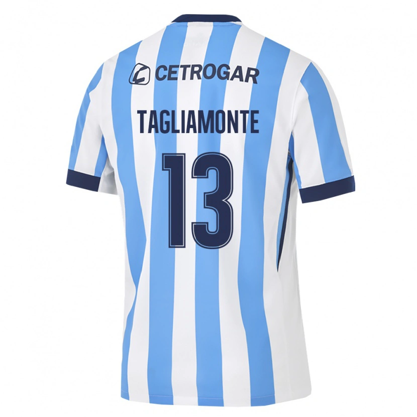 Danxen Mænd Matias Tagliamonte #13 Lyseblå Hvid Sort Hjemmebane Spillertrøjer 2026/27 Trøje T-Shirt