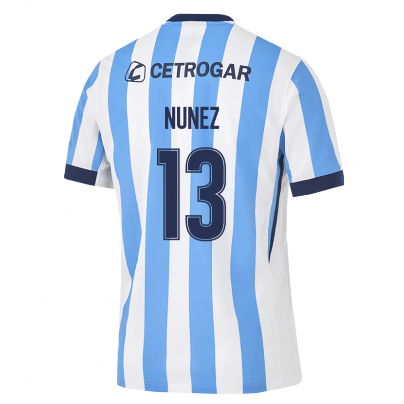 Danxen Mænd Matias Nunez #13 Lyseblå Hvid Sort Hjemmebane Spillertrøjer 2026/27 Trøje T-Shirt