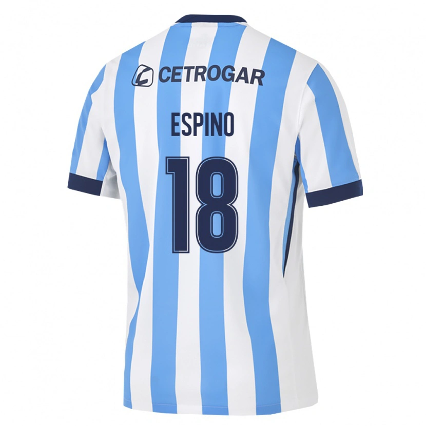 Danxen Mænd Alfonso Espino #18 Lyseblå Hvid Sort Hjemmebane Spillertrøjer 2026/27 Trøje T-Shirt