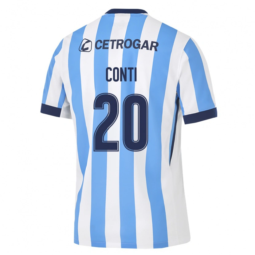Danxen Mænd Germán Conti #20 Lyseblå Hvid Sort Hjemmebane Spillertrøjer 2026/27 Trøje T-Shirt