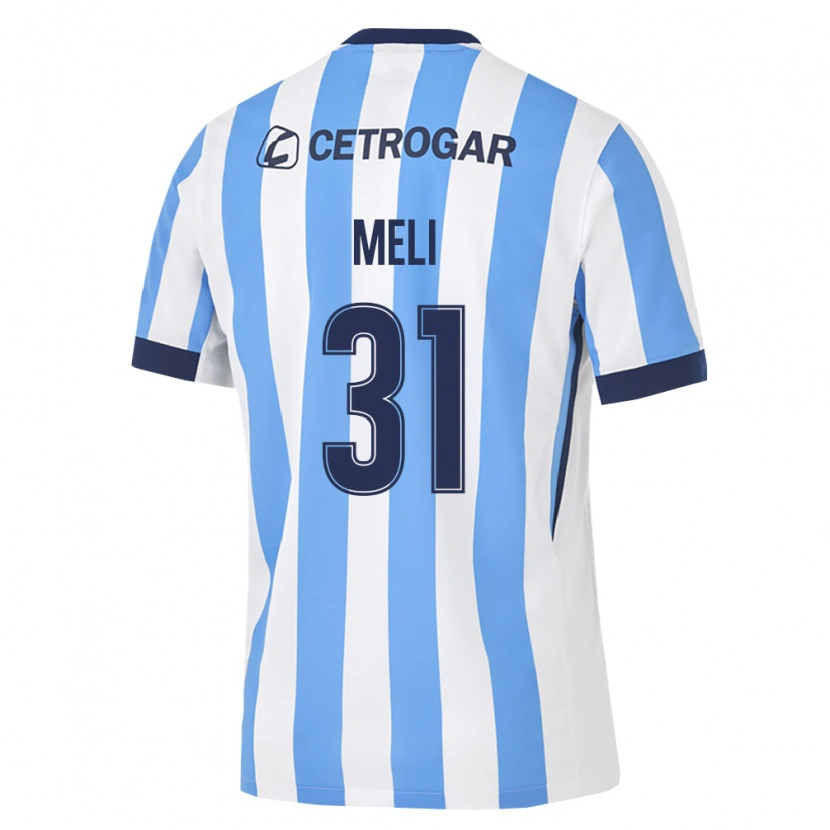 Danxen Mænd Marcelo Meli #31 Lyseblå Hvid Sort Hjemmebane Spillertrøjer 2026/27 Trøje T-Shirt