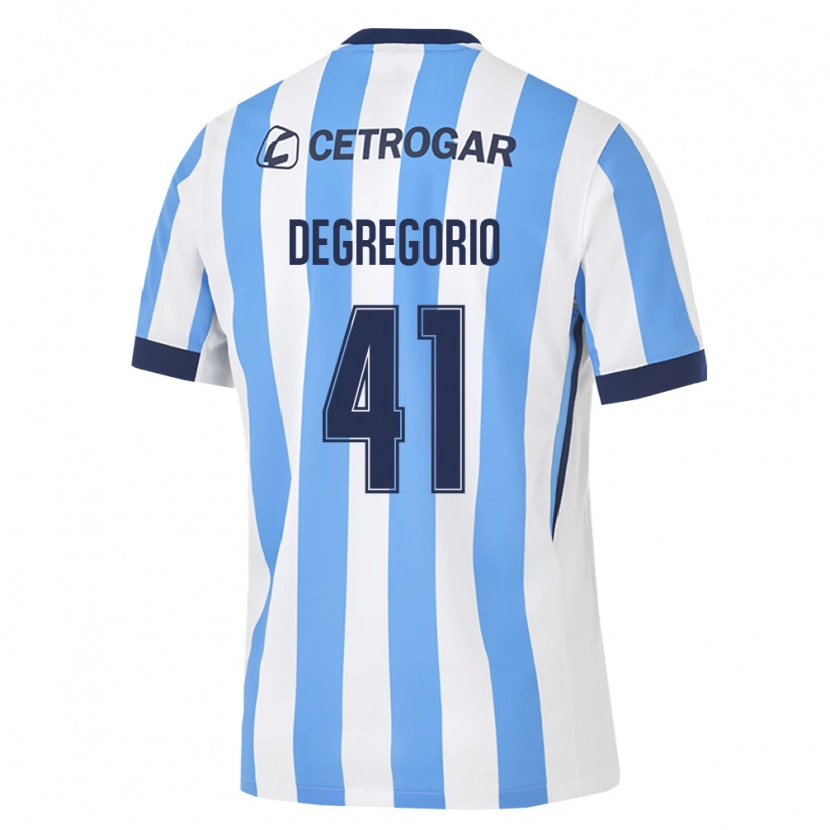 Danxen Mænd Ramiro Degregorio #41 Lyseblå Hvid Sort Hjemmebane Spillertrøjer 2026/27 Trøje T-Shirt