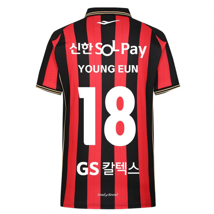 Danxen Mænd Young-Eun Kim #18 Rød Hvid Sort Hjemmebane Spillertrøjer 2026/27 Trøje T-Shirt