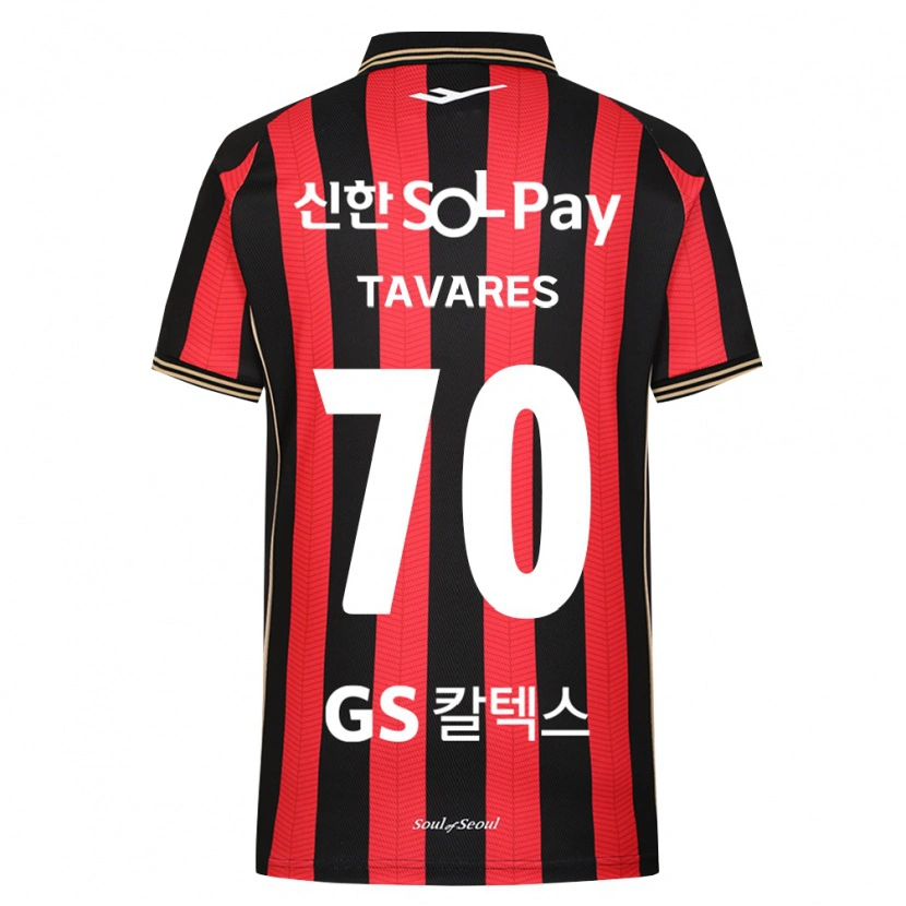 Danxen Mænd Ronaldo Tavares #70 Rød Hvid Sort Hjemmebane Spillertrøjer 2026/27 Trøje T-Shirt
