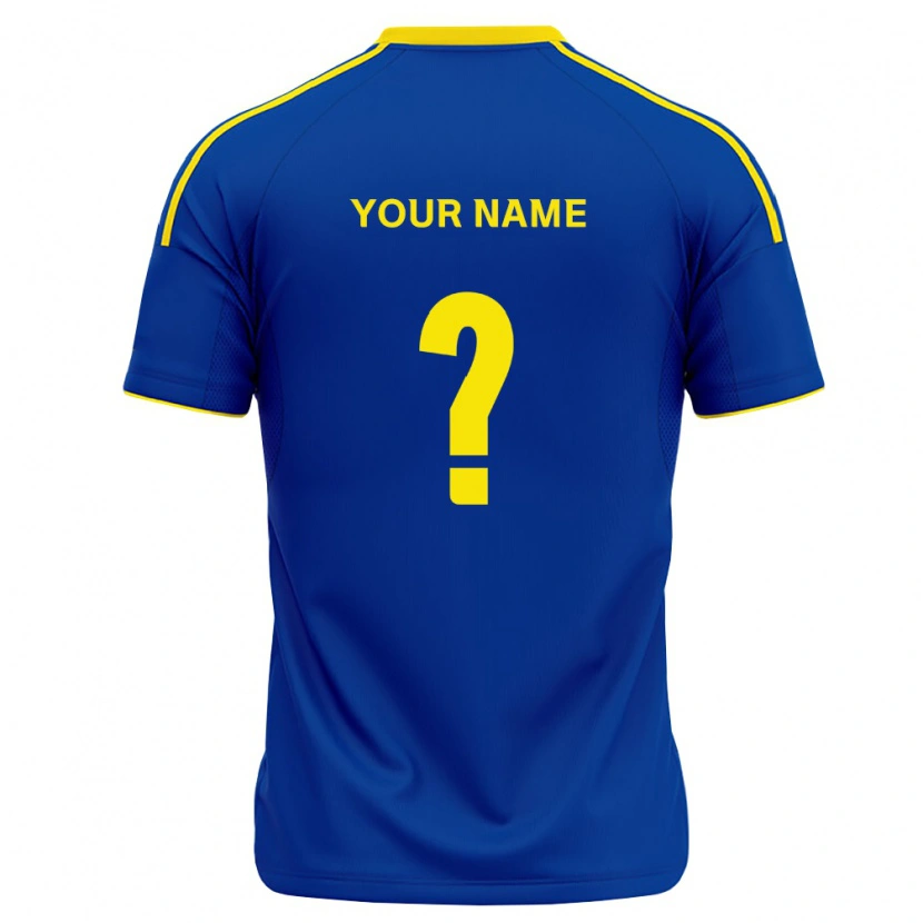 Danxen Mænd Dit Navn #0 Kongelig Blå Gul Hjemmebane Spillertrøjer 2026/27 Trøje T-Shirt