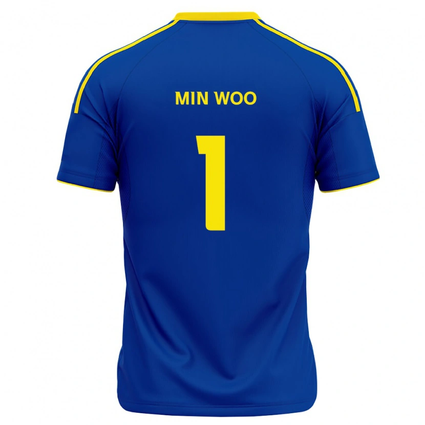 Danxen Mænd Min-Woo Jo #1 Kongelig Blå Gul Hjemmebane Spillertrøjer 2026/27 Trøje T-Shirt