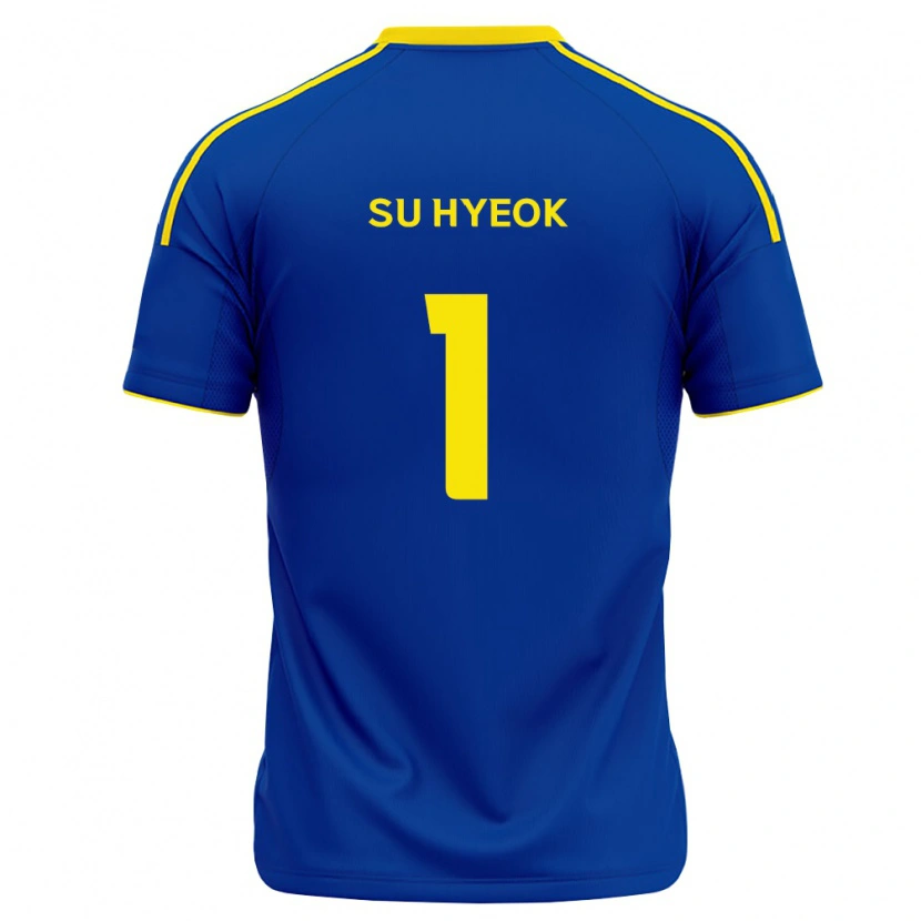 Danxen Mænd Su-Hyeok Jo #1 Kongelig Blå Gul Hjemmebane Spillertrøjer 2026/27 Trøje T-Shirt