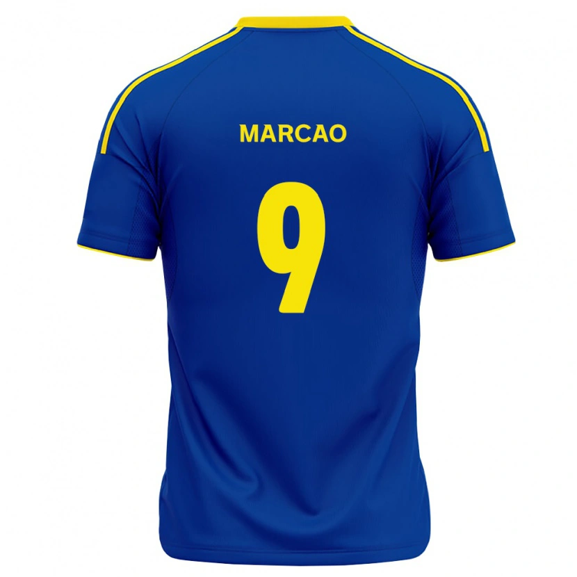 Danxen Mænd Marcos Vinicius Amaral Alves #9 Kongelig Blå Gul Hjemmebane Spillertrøjer 2026/27 Trøje T-Shirt