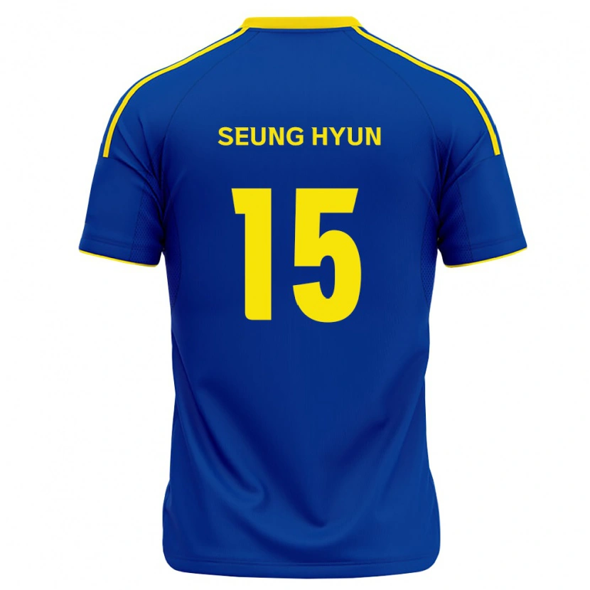 Danxen Mænd Seung-Hyun Jung #15 Kongelig Blå Gul Hjemmebane Spillertrøjer 2026/27 Trøje T-Shirt
