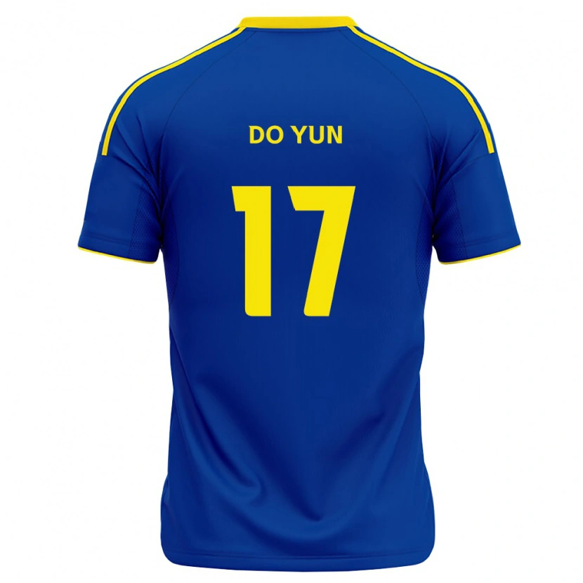 Danxen Mænd Do-Yun Kwon #17 Kongelig Blå Gul Hjemmebane Spillertrøjer 2026/27 Trøje T-Shirt