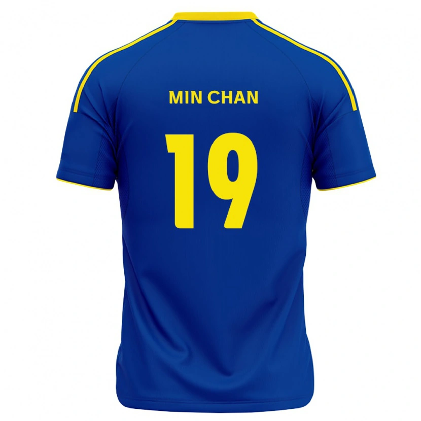 Danxen Mænd Min-Chan Kim #19 Kongelig Blå Gul Hjemmebane Spillertrøjer 2026/27 Trøje T-Shirt