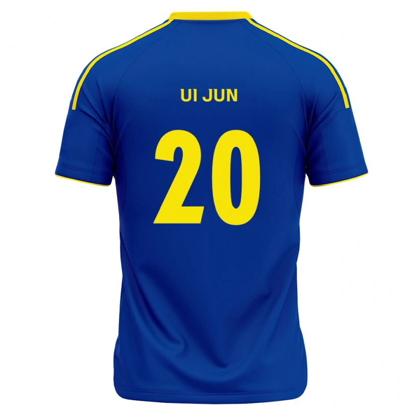 Danxen Mænd Ui-Jun Hwang #20 Kongelig Blå Gul Hjemmebane Spillertrøjer 2026/27 Trøje T-Shirt