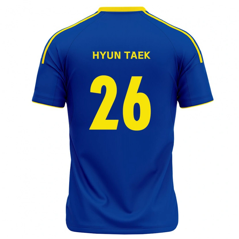 Danxen Mænd Hyun-Taek Cho #26 Kongelig Blå Gul Hjemmebane Spillertrøjer 2026/27 Trøje T-Shirt