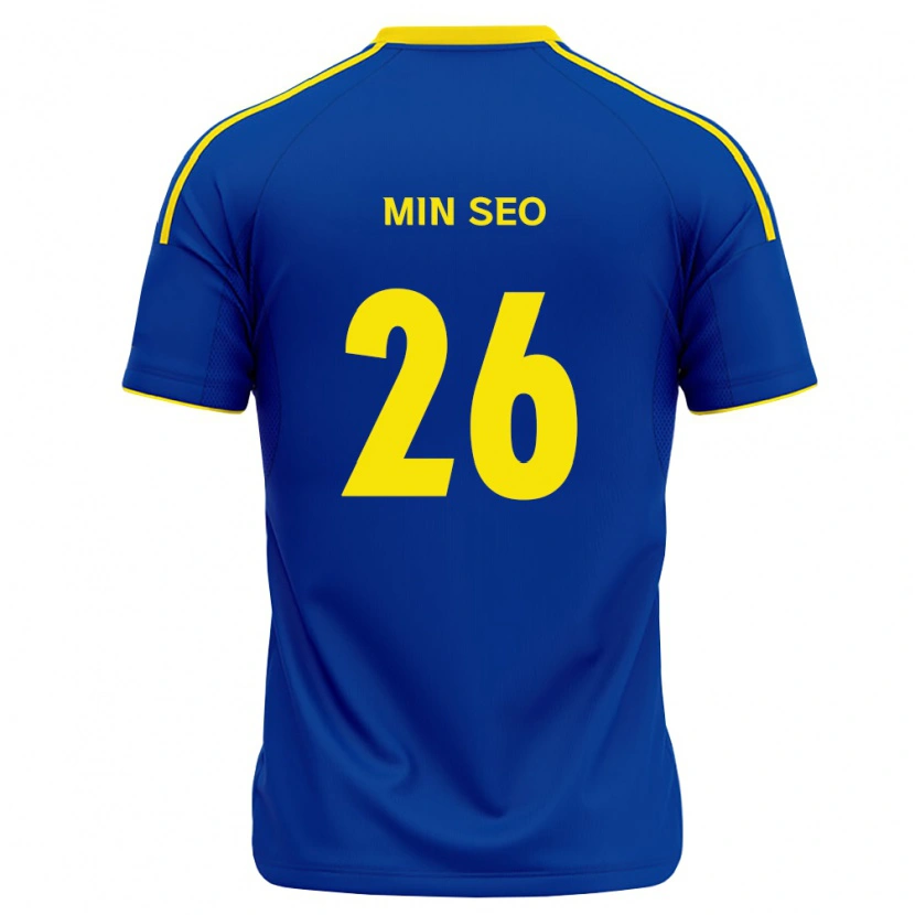 Danxen Mænd Min-Seo Park #26 Kongelig Blå Gul Hjemmebane Spillertrøjer 2026/27 Trøje T-Shirt