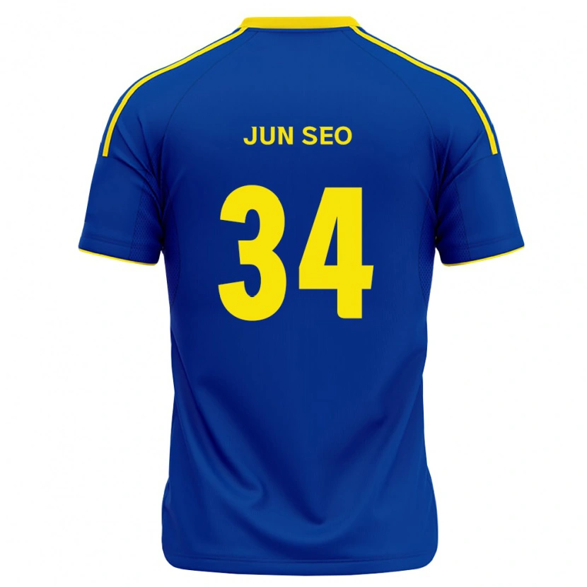 Danxen Mænd Jun-Seo Kim #34 Kongelig Blå Gul Hjemmebane Spillertrøjer 2026/27 Trøje T-Shirt