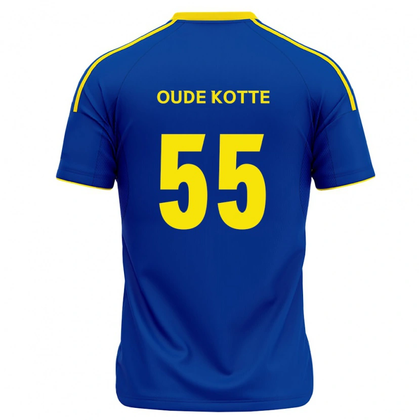 Danxen Mænd Thomas Oude Kotte #55 Kongelig Blå Gul Hjemmebane Spillertrøjer 2026/27 Trøje T-Shirt