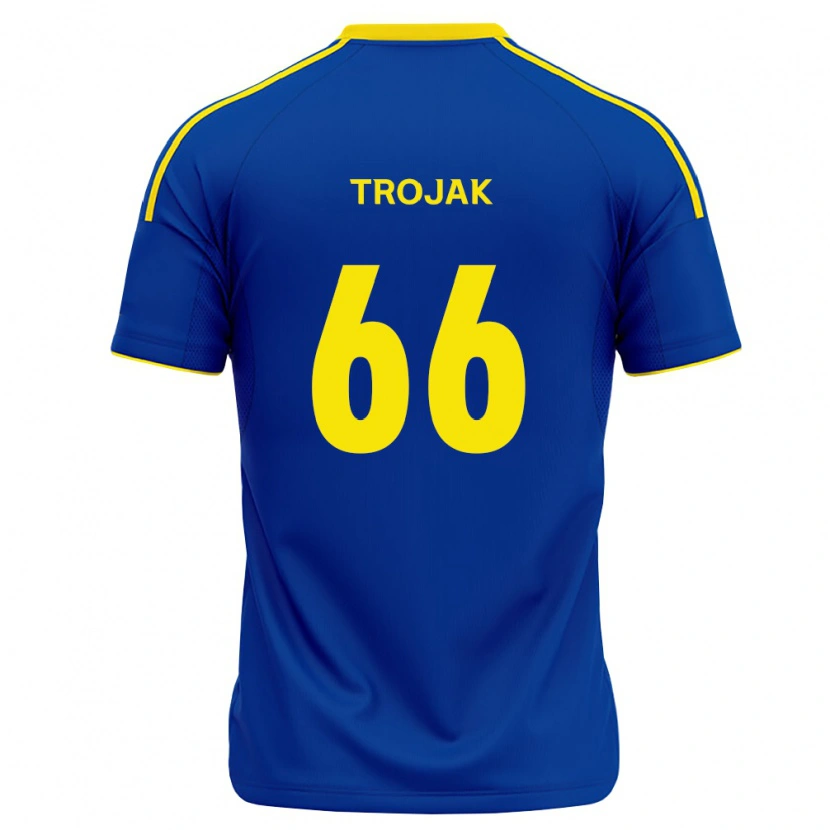 Danxen Mænd Milosz Trojak #66 Kongelig Blå Gul Hjemmebane Spillertrøjer 2026/27 Trøje T-Shirt