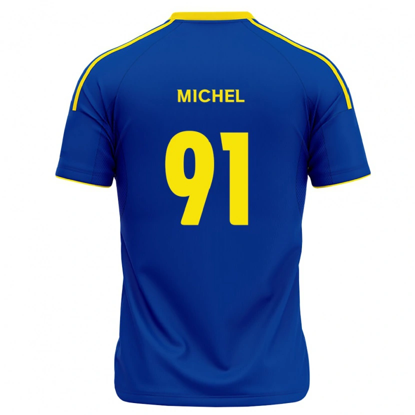 Danxen Mænd Benji Michel #91 Kongelig Blå Gul Hjemmebane Spillertrøjer 2026/27 Trøje T-Shirt
