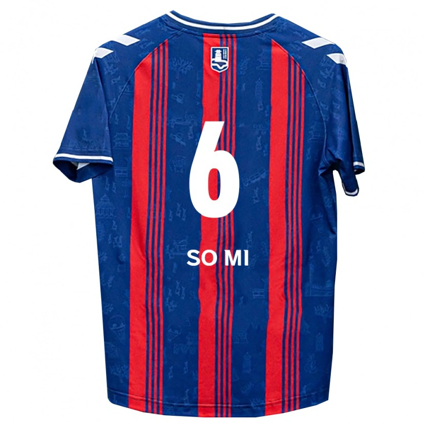 Danxen Mænd So-Mi Choi #6 Blå Rød Hvid Hjemmebane Spillertrøjer 2026/27 Trøje T-Shirt