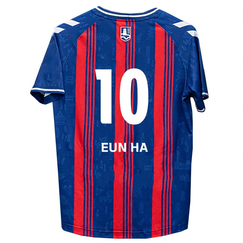 Danxen Mænd Eun-Ha Jeon #10 Blå Rød Hvid Hjemmebane Spillertrøjer 2026/27 Trøje T-Shirt