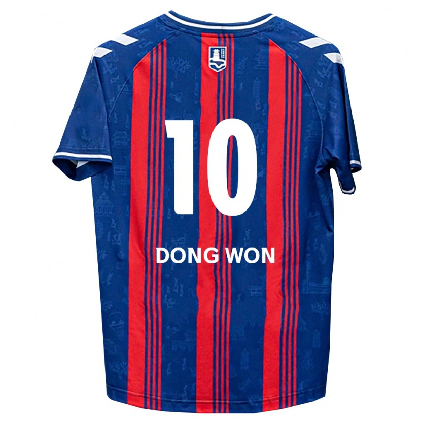 Danxen Mænd Dong-Won Ji #10 Blå Rød Hvid Hjemmebane Spillertrøjer 2026/27 Trøje T-Shirt