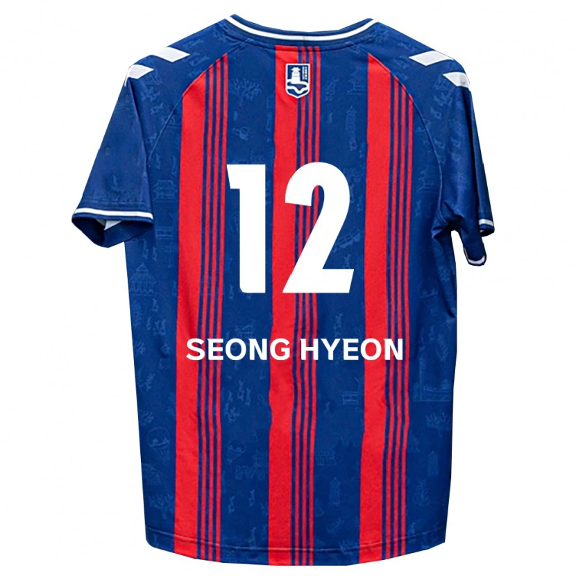 Danxen Mænd Seong-Hyeon Choi #12 Blå Rød Hvid Hjemmebane Spillertrøjer 2026/27 Trøje T-Shirt