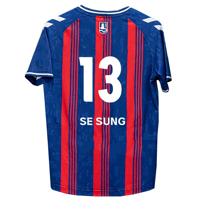 Danxen Mænd Se-Sung Lee #13 Blå Rød Hvid Hjemmebane Spillertrøjer 2026/27 Trøje T-Shirt
