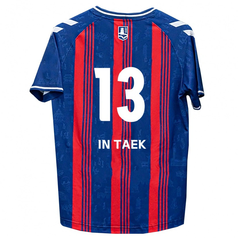 Danxen Mænd In-Taek Hwang #13 Blå Rød Hvid Hjemmebane Spillertrøjer 2026/27 Trøje T-Shirt