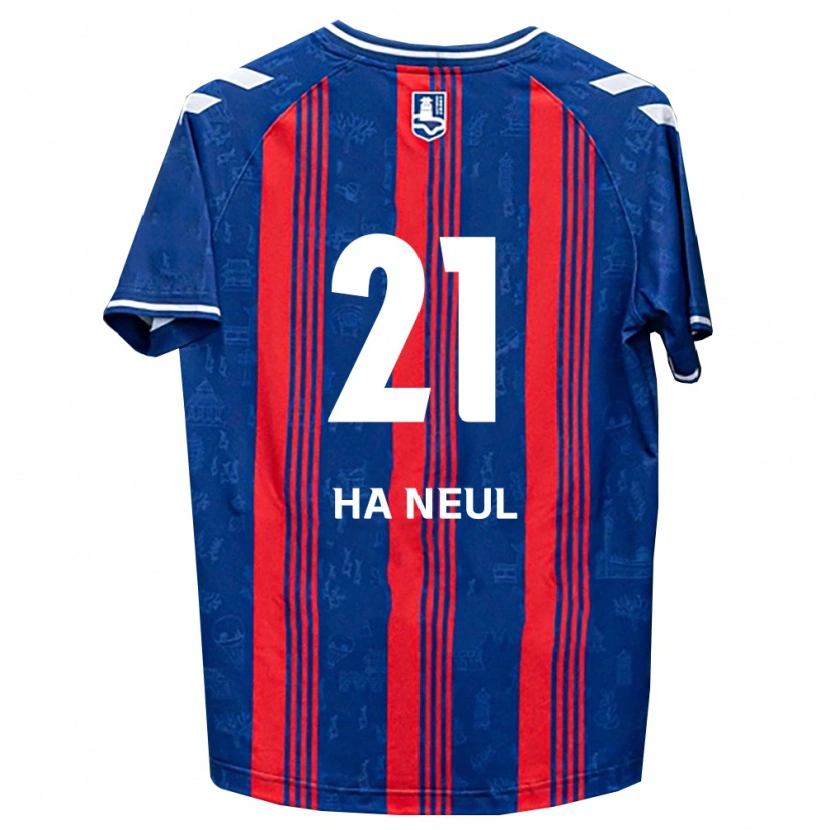 Danxen Mænd Ha-Neul Jeon #21 Blå Rød Hvid Hjemmebane Spillertrøjer 2026/27 Trøje T-Shirt
