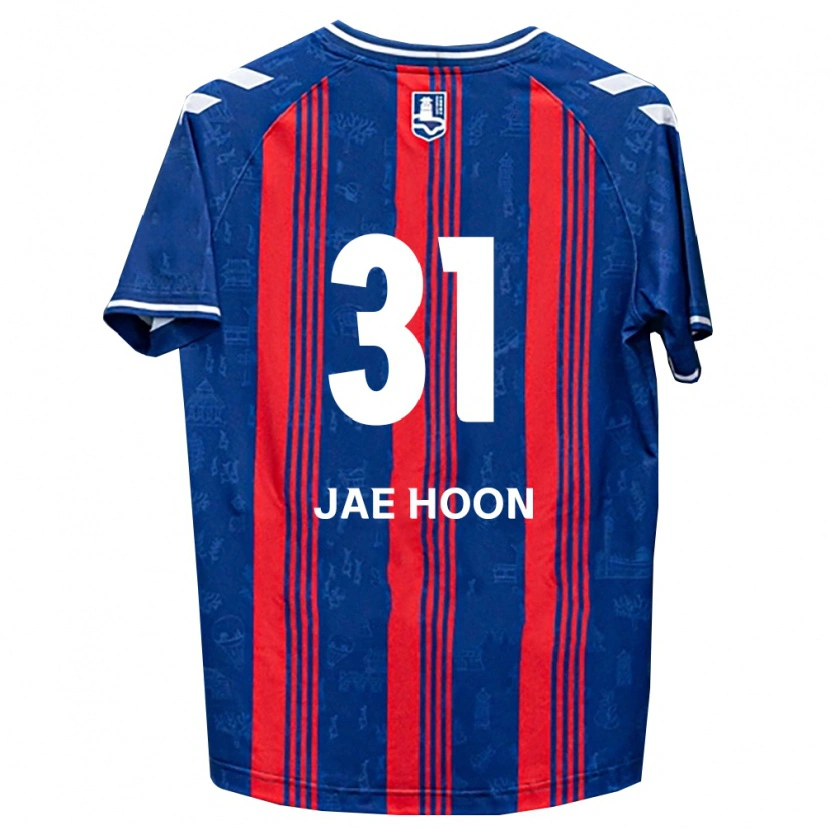 Danxen Mænd Jae-Hoon Lee #31 Blå Rød Hvid Hjemmebane Spillertrøjer 2026/27 Trøje T-Shirt