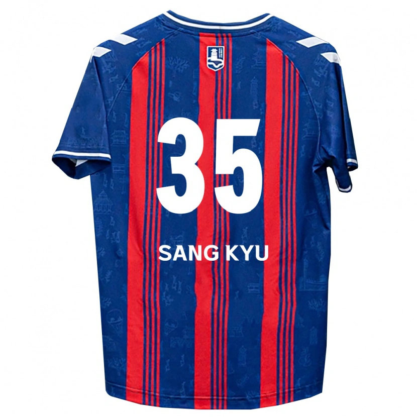 Danxen Mænd Sang-Kyu Han #35 Blå Rød Hvid Hjemmebane Spillertrøjer 2026/27 Trøje T-Shirt