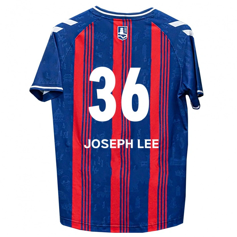 Danxen Mænd Joseph Lee #36 Blå Rød Hvid Hjemmebane Spillertrøjer 2026/27 Trøje T-Shirt