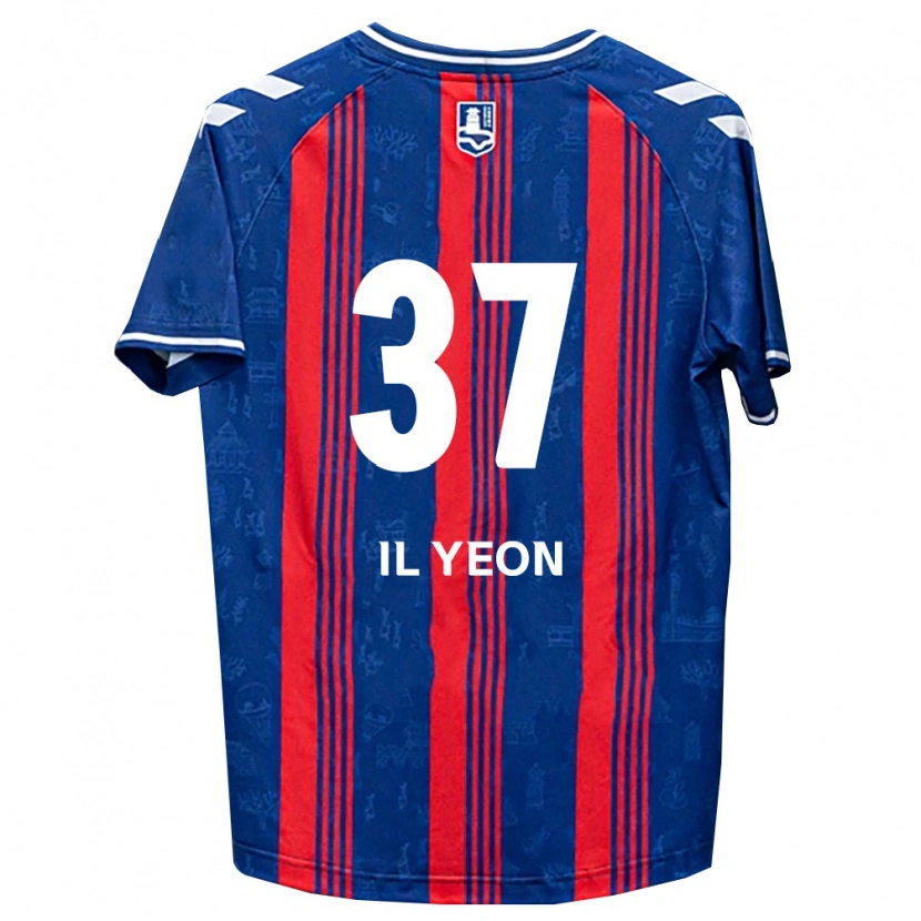 Danxen Mænd Il-Yeon Sin #37 Blå Rød Hvid Hjemmebane Spillertrøjer 2026/27 Trøje T-Shirt