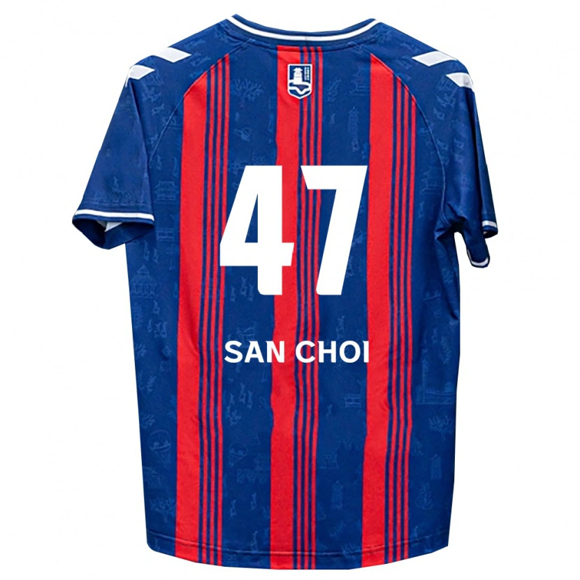 Danxen Mænd San Choi #47 Blå Rød Hvid Hjemmebane Spillertrøjer 2026/27 Trøje T-Shirt